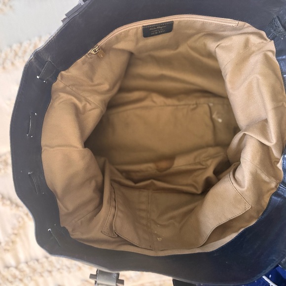 Salvatore Ferragamo Black Leather Tote - Picture 6 of 6